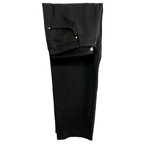 Randy Bleu Black Hi-rise Straight Leg Stretch Ankle Jeans Sz16 Classic 5 Button